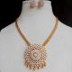 Handmade Brass Metal Jewellery Crystal Pendant Set